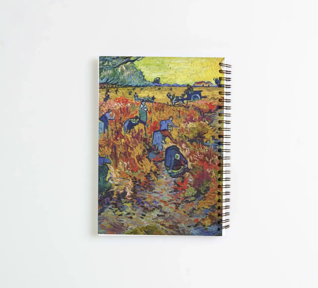 Vincent van Gogh’s The Red Vineyard (1888) spiral notebook by Van Gogh Prints