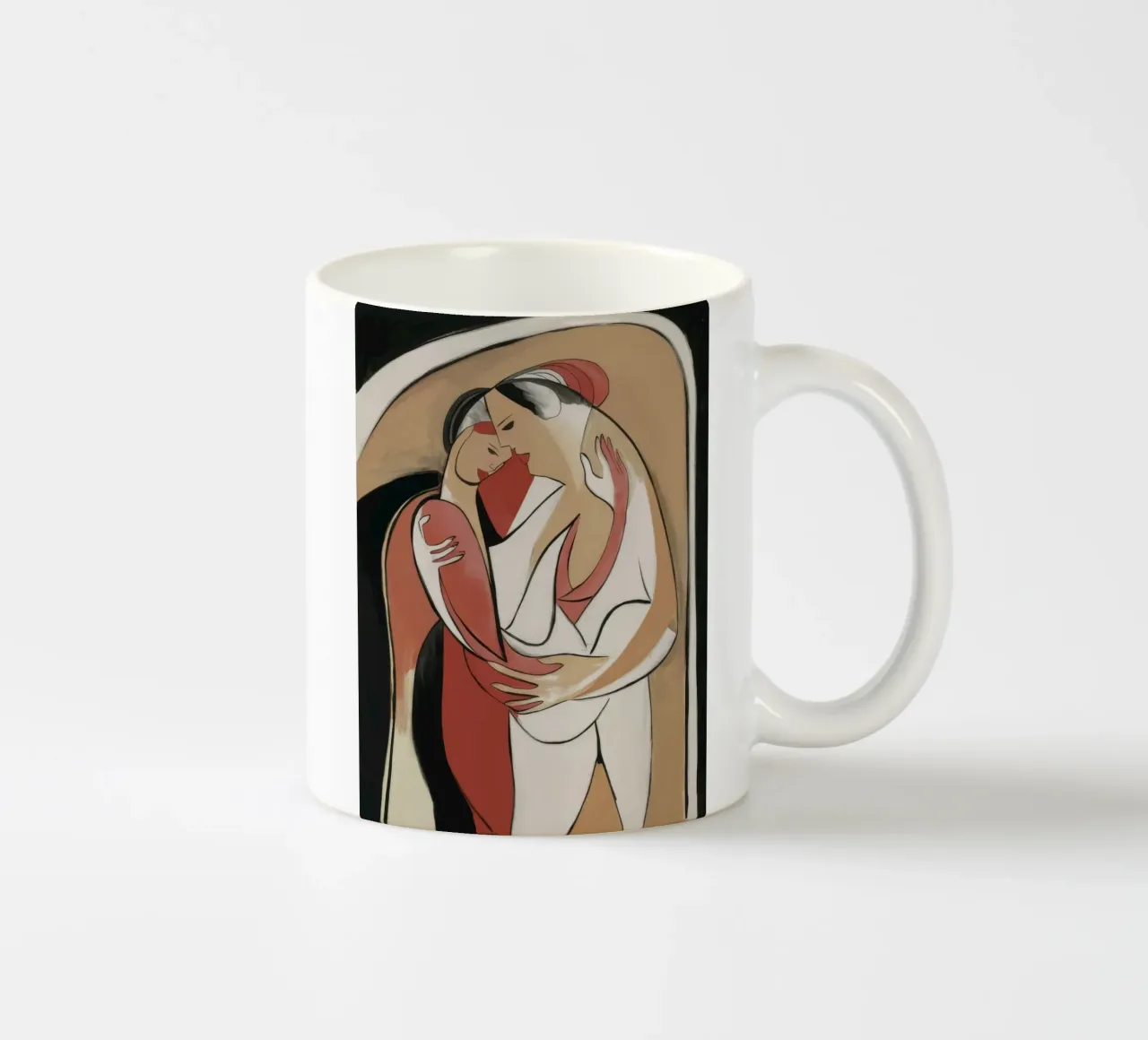 Ewige Umarmung Keramik Tasse von Crimson Whisper
