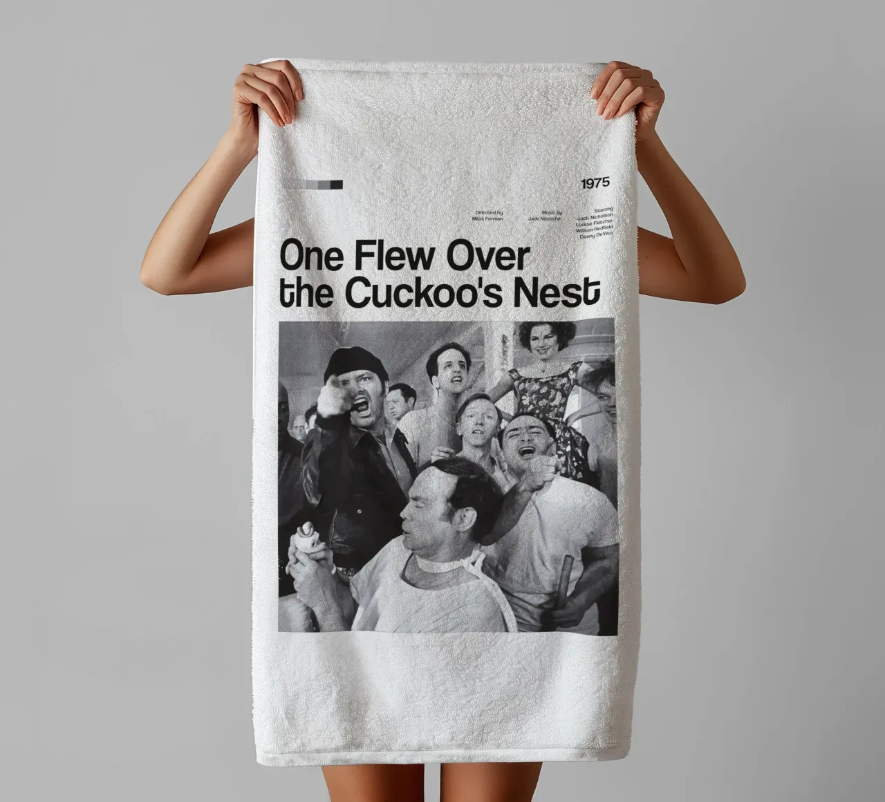 One Flew Over the Cuckoo's Nest towel by The Movie Wall