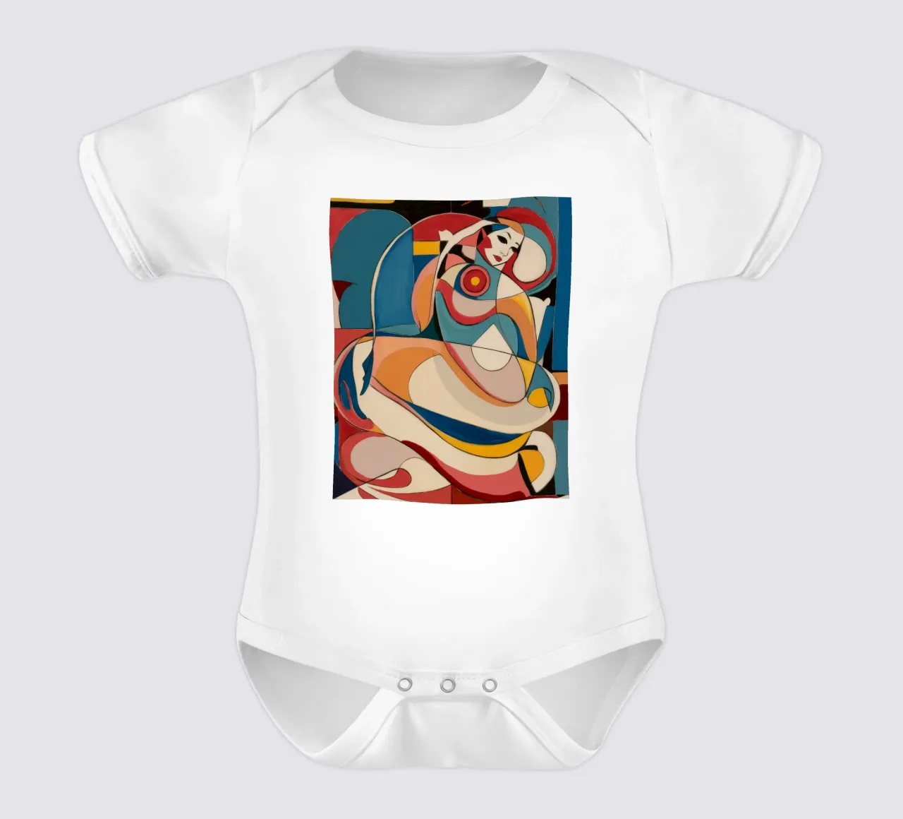 Dynamischer Wirbel Kurzarm Babybody von Crimson Whisper