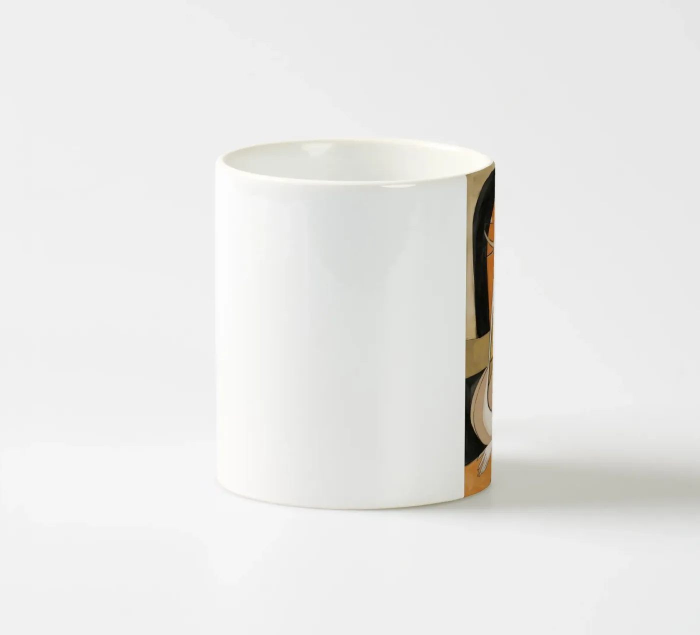 Contemplative Grace ceramic mug by Crimson Whisper