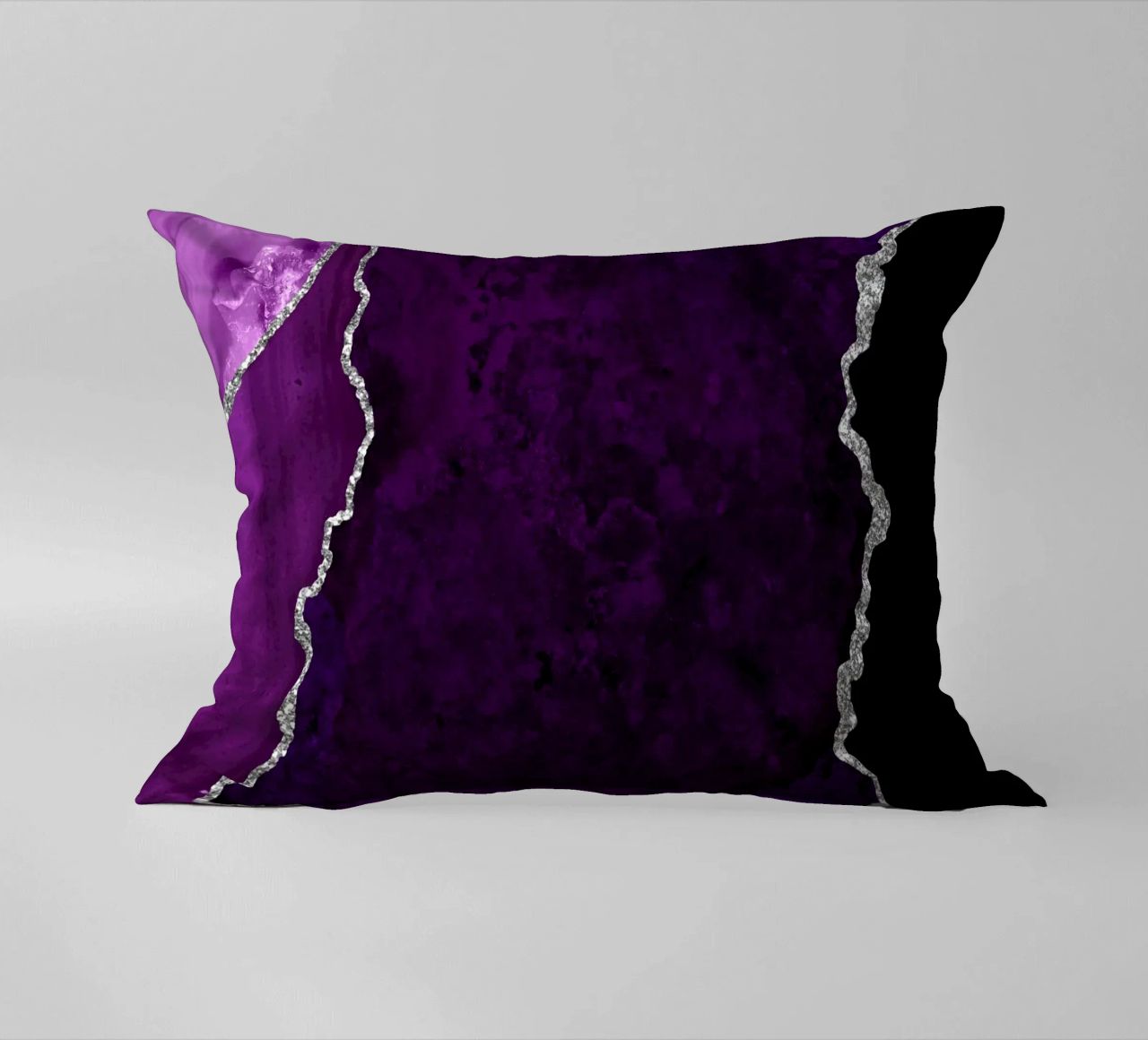Agata viola e argento Texture 01 cuscino da Gemstone Textures