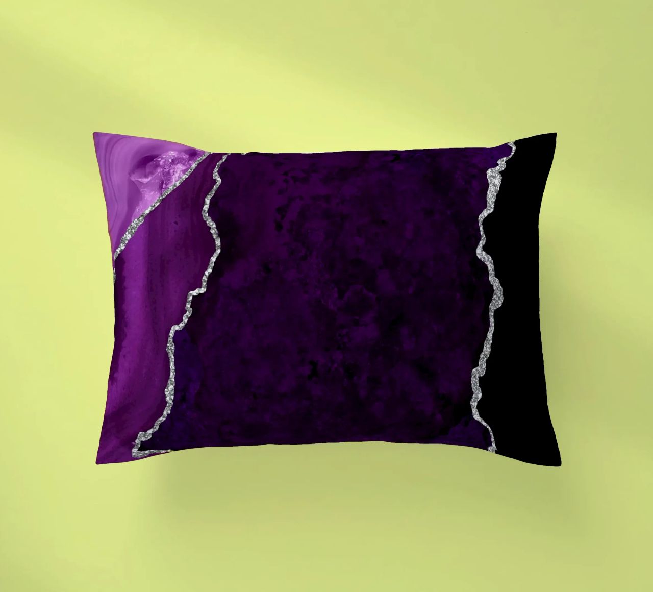 Agata viola e argento Texture 01 cuscino da Gemstone Textures