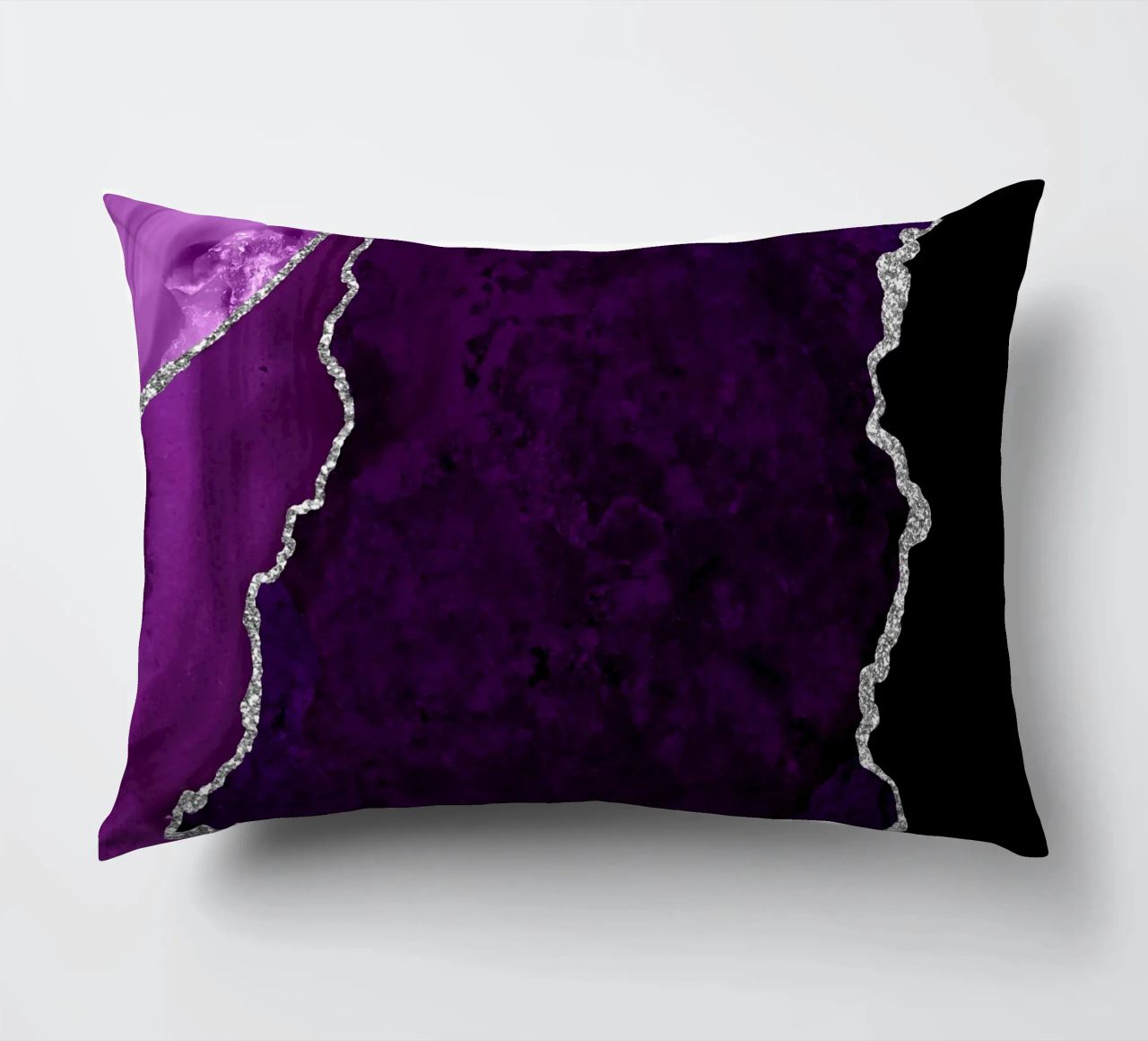 Agata viola e argento Texture 01 cuscino da Gemstone Textures