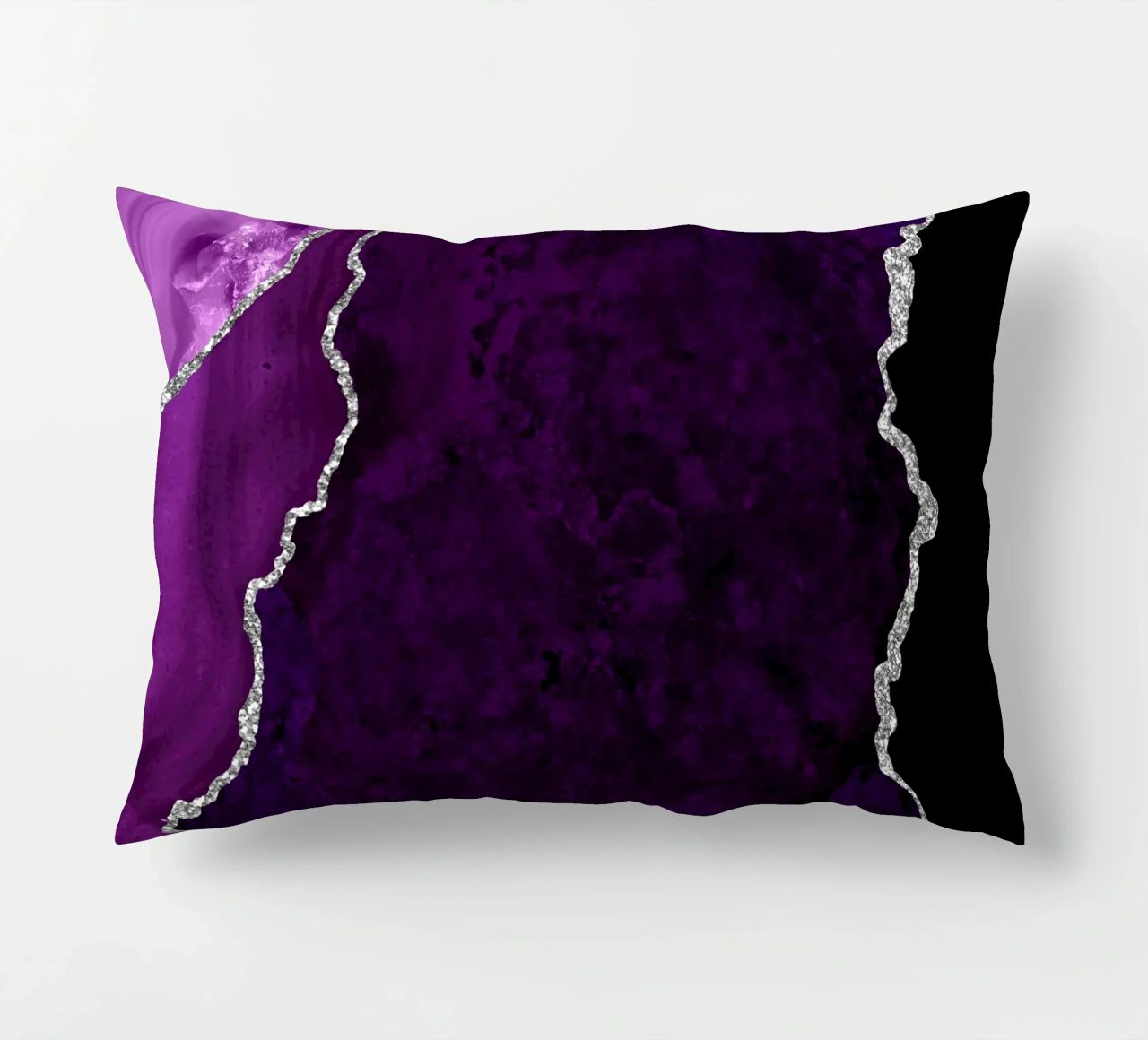 Agata viola e argento Texture 01 cuscino da Gemstone Textures