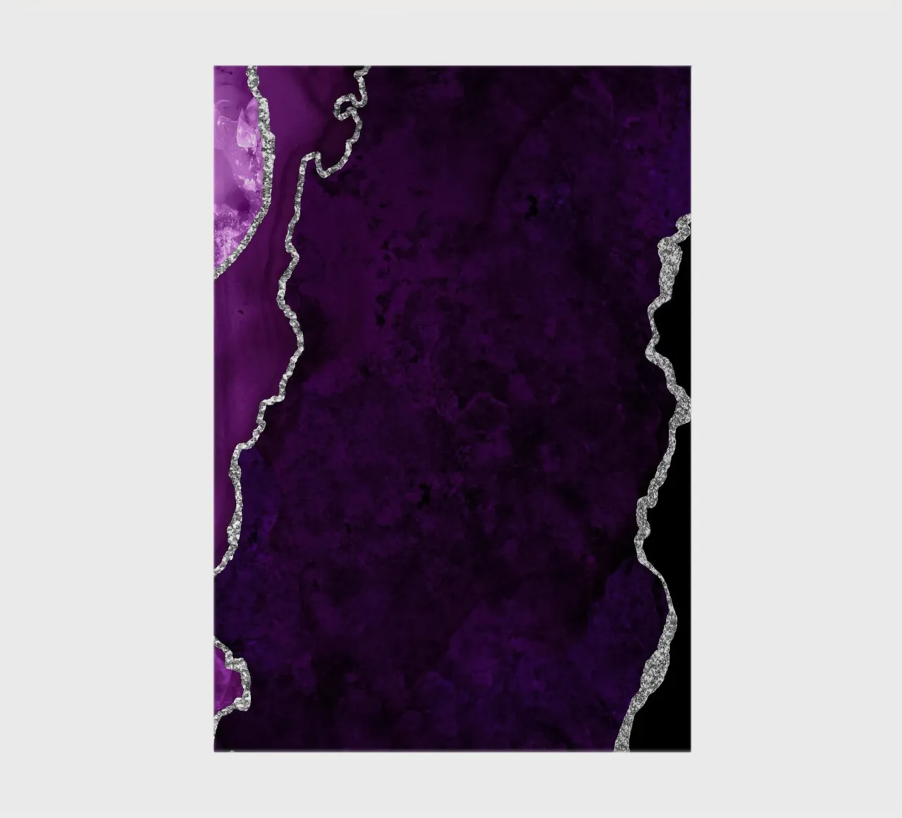 Agate violette et argentée Texture 01 carnet de notes de Gemstone Textures