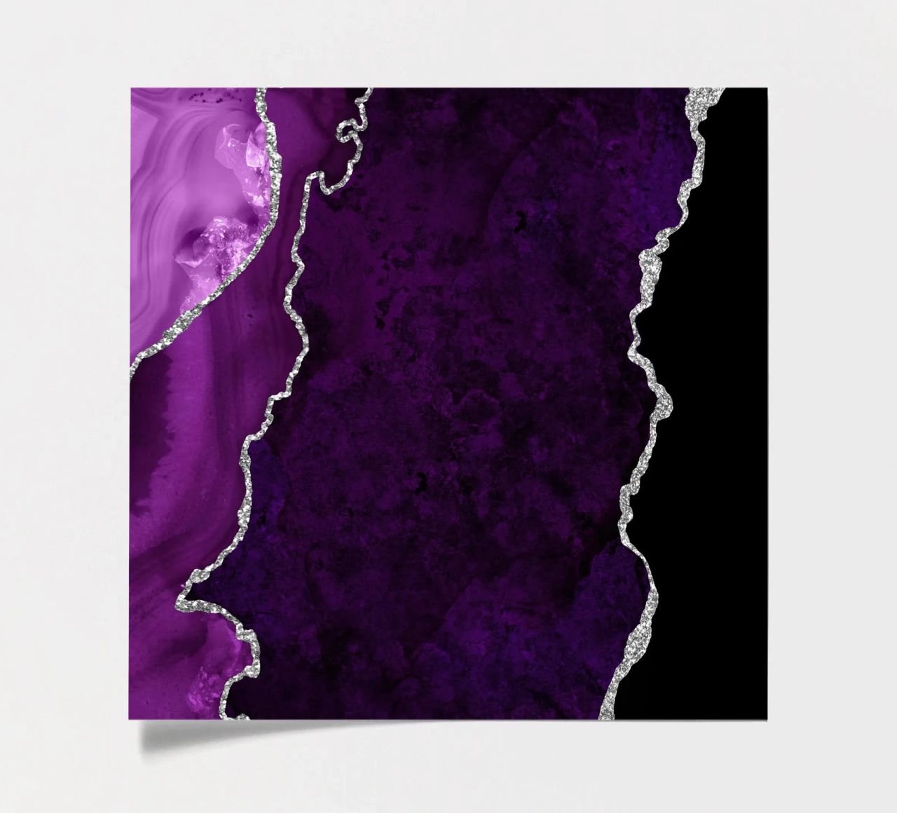 Agata viola e argento Texture 01 foglio adesivo da Gemstone Textures
