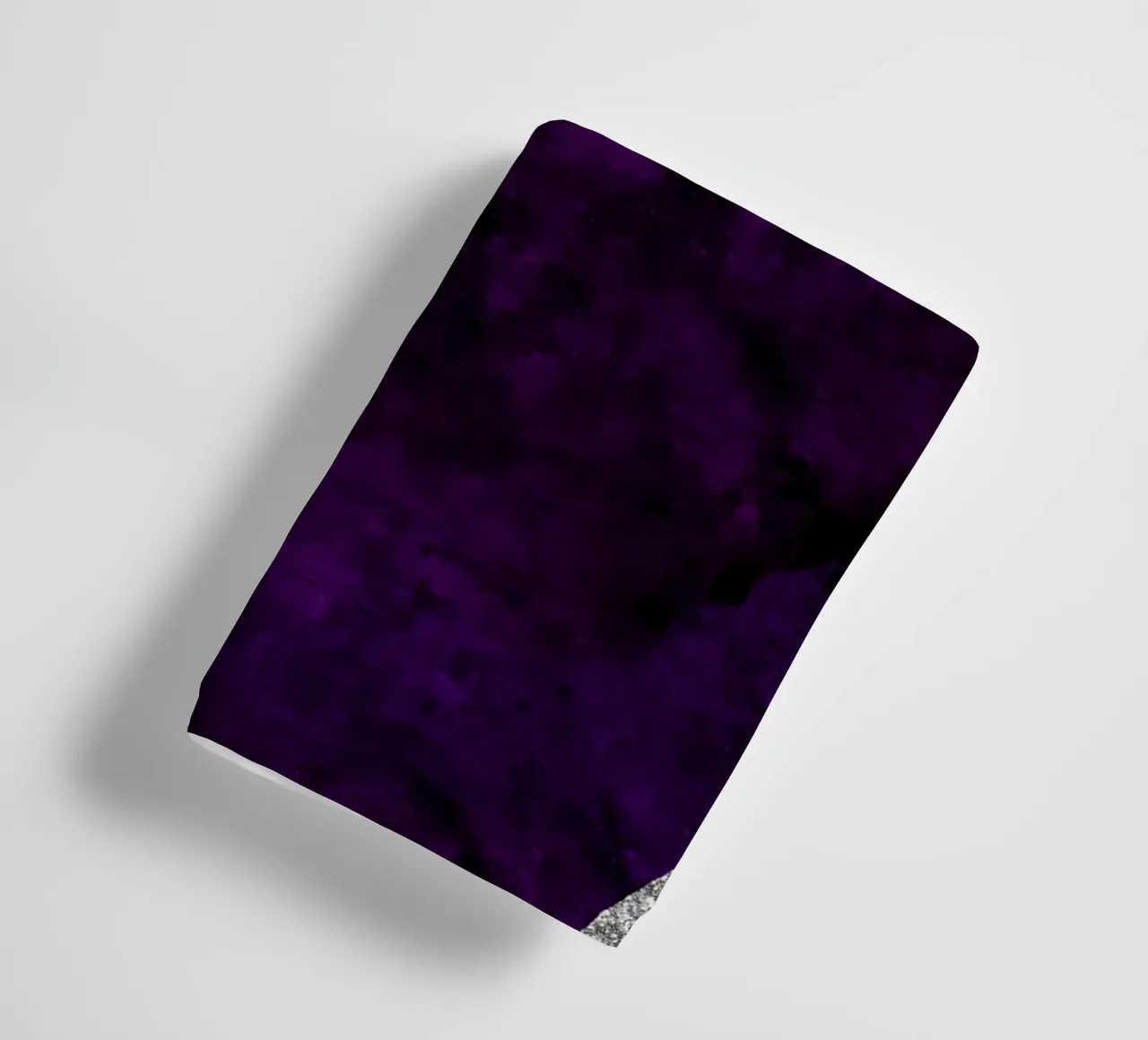 Paars & Zilver Agaat Textuur 01 badhanddoek van Gemstone Textures