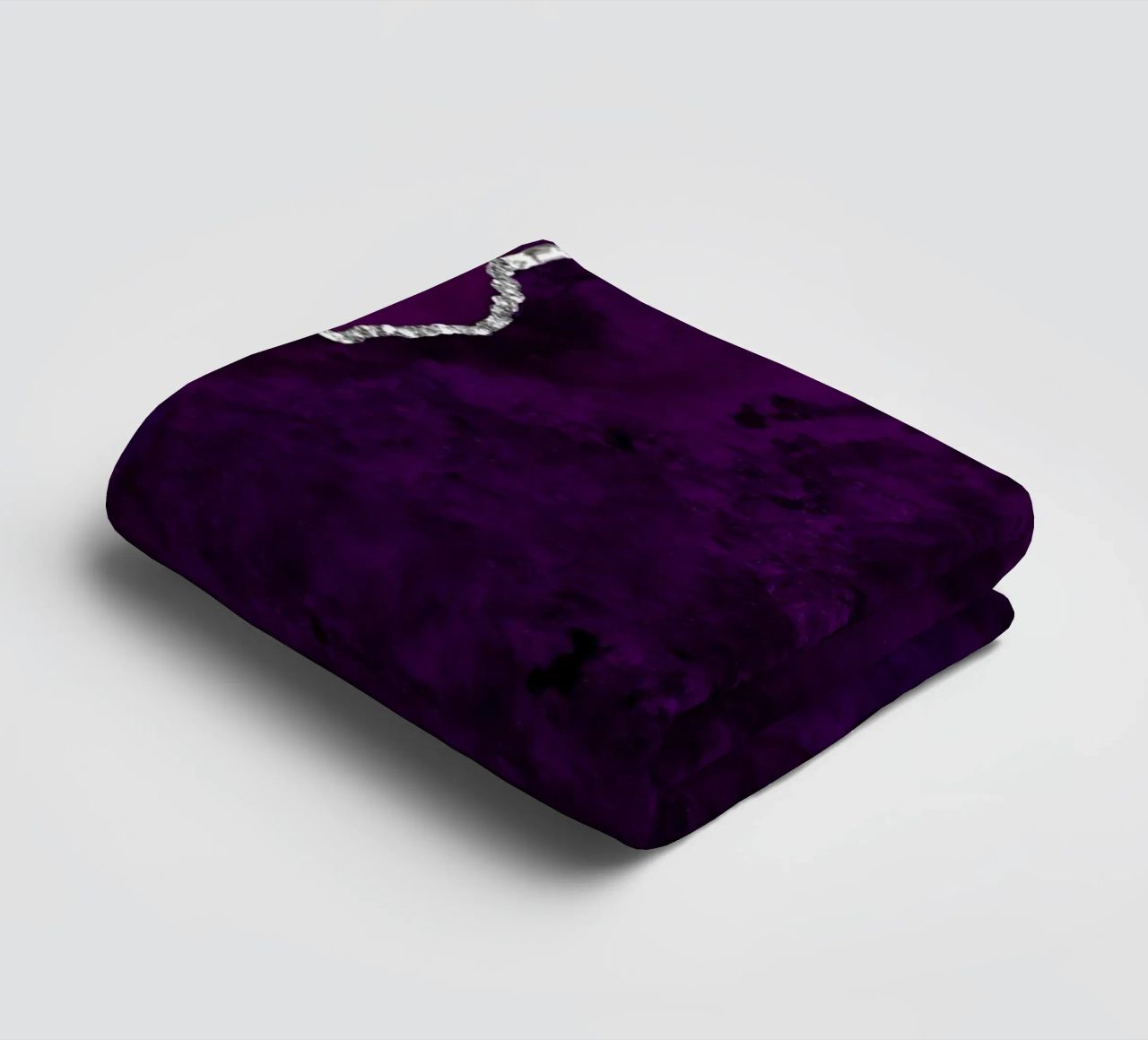 Agata viola e argento Texture 01 asciugamano da bagno da Gemstone Textures