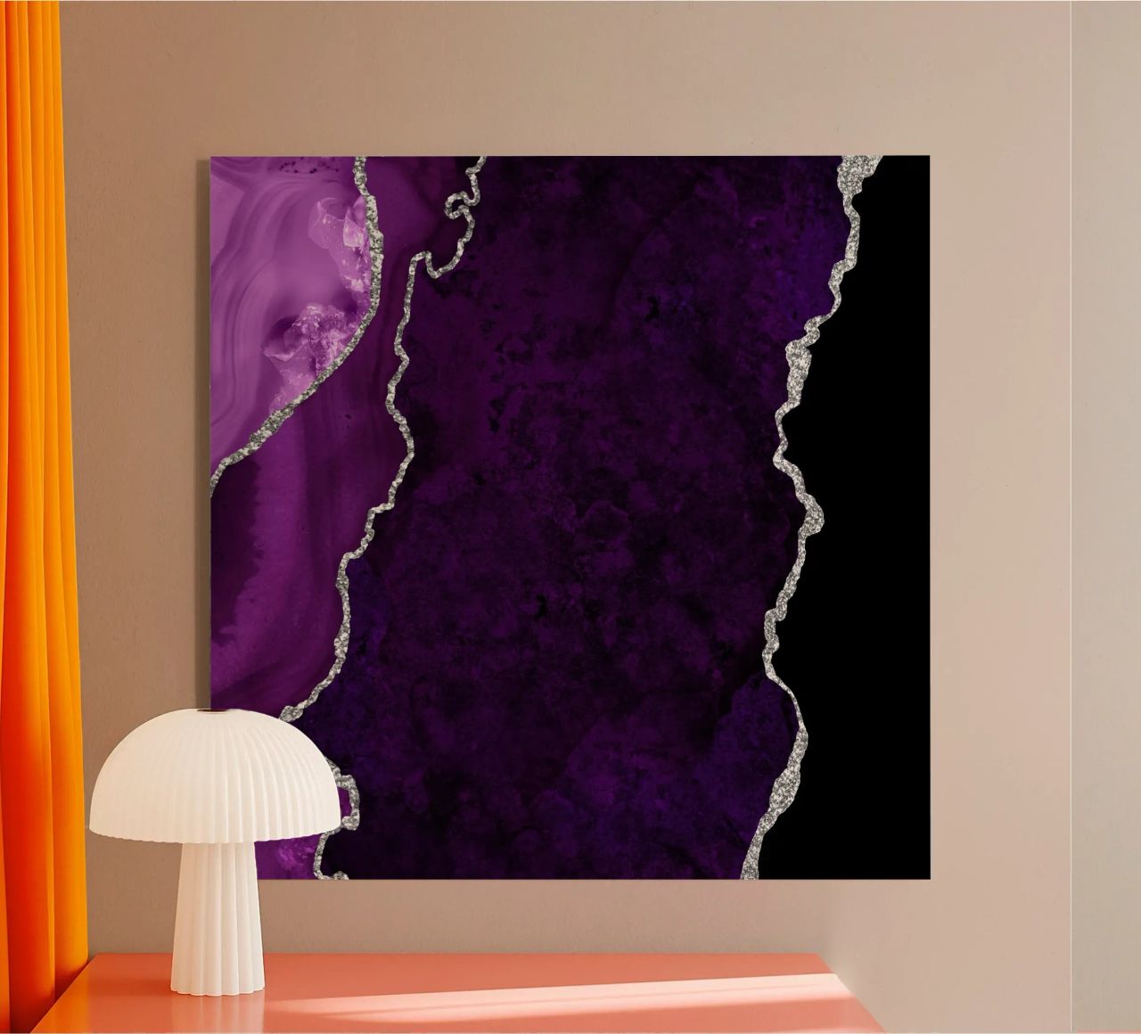 Agata viola e argento Texture 01 plexiglass da Gemstone Textures