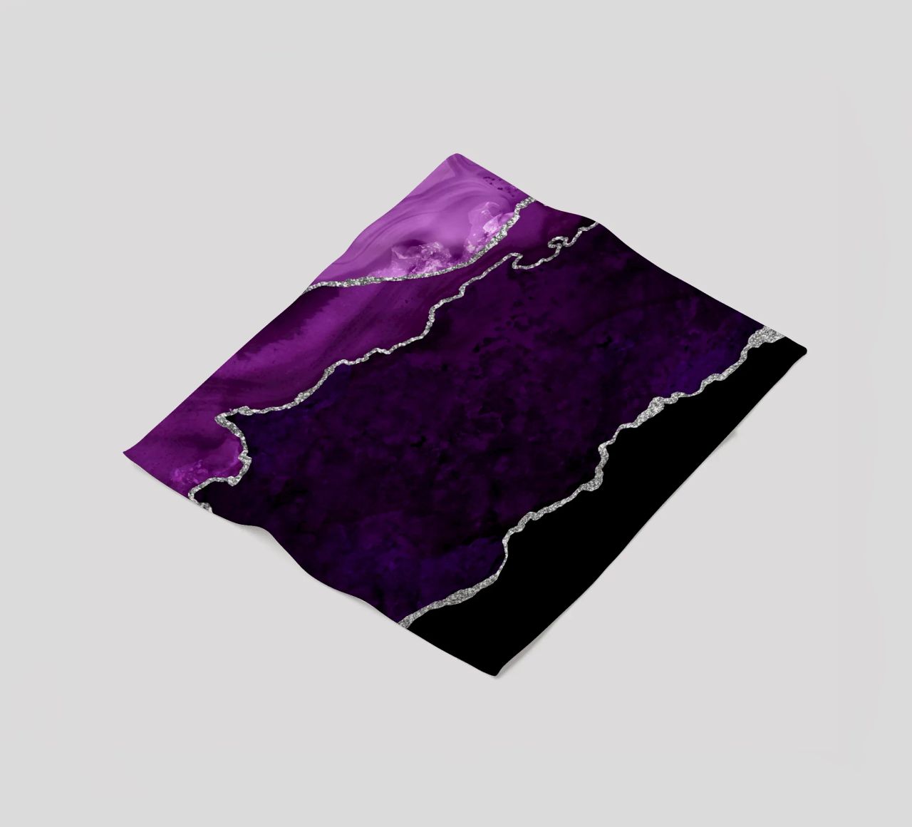 Agata viola e argento Texture 01 coperta in pile da Gemstone Textures