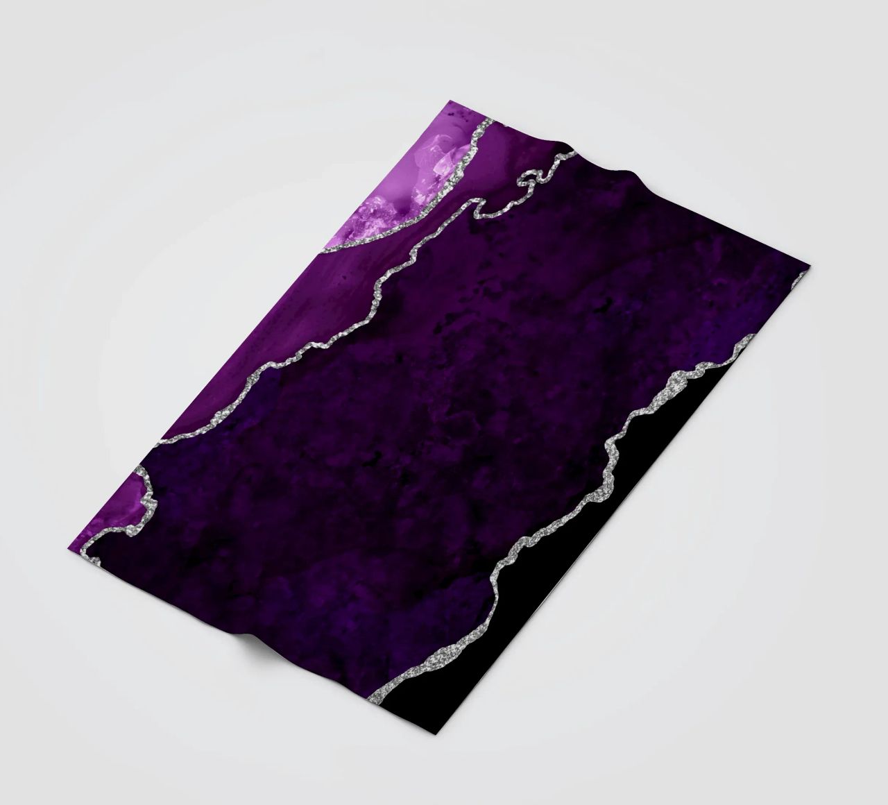 Agata viola e argento Texture 01 coperta in pile da Gemstone Textures