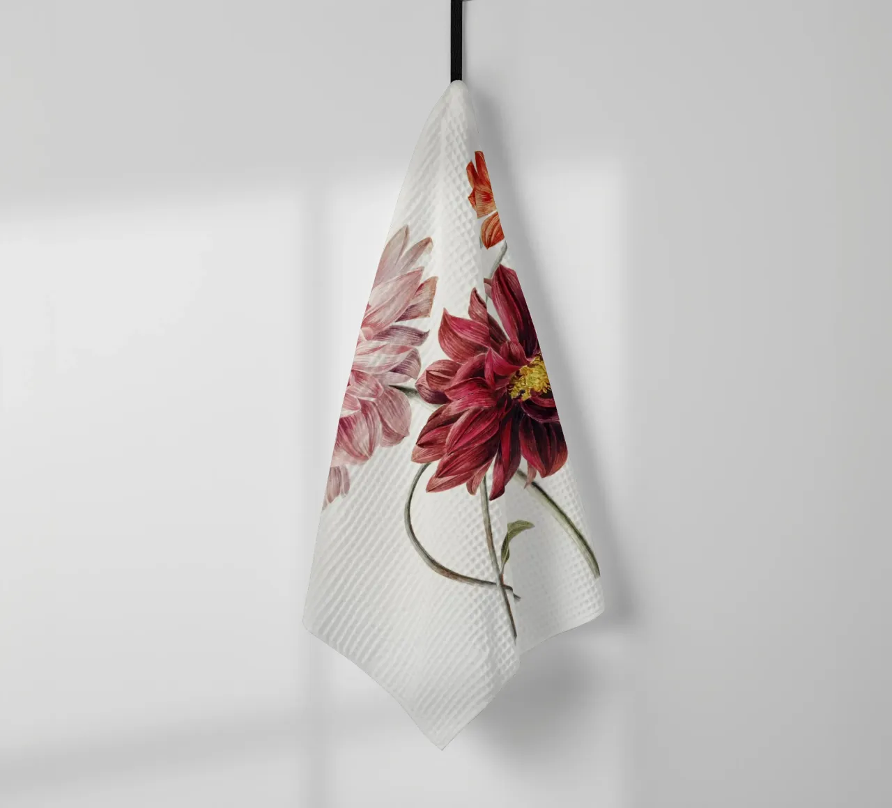 Dalie di Willem Hekking canovaccio da cucina da Pretty Flowers Vintage Botanicals