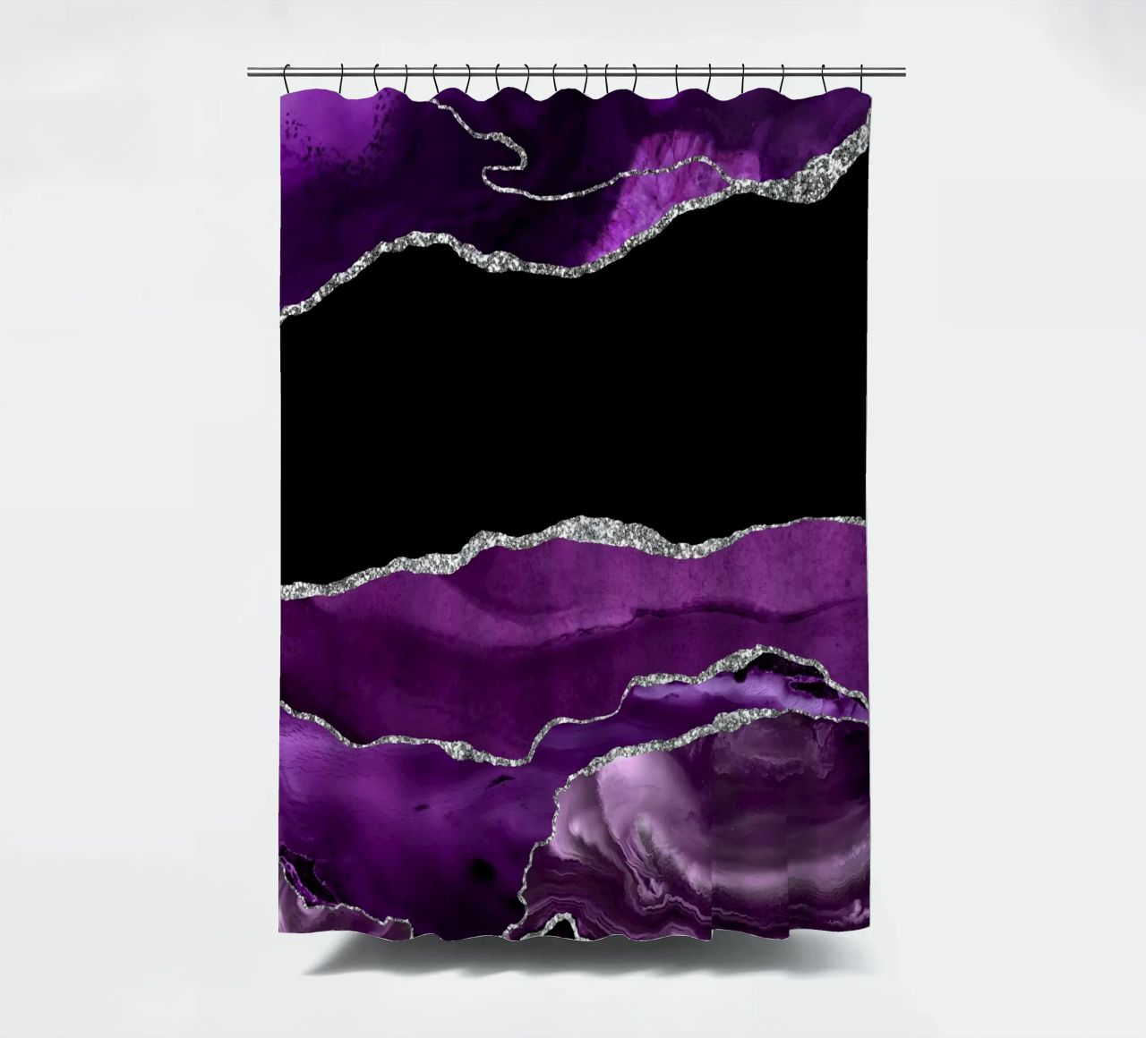 Agata viola e argento Texture 02 tenda da doccia da Gemstone Textures