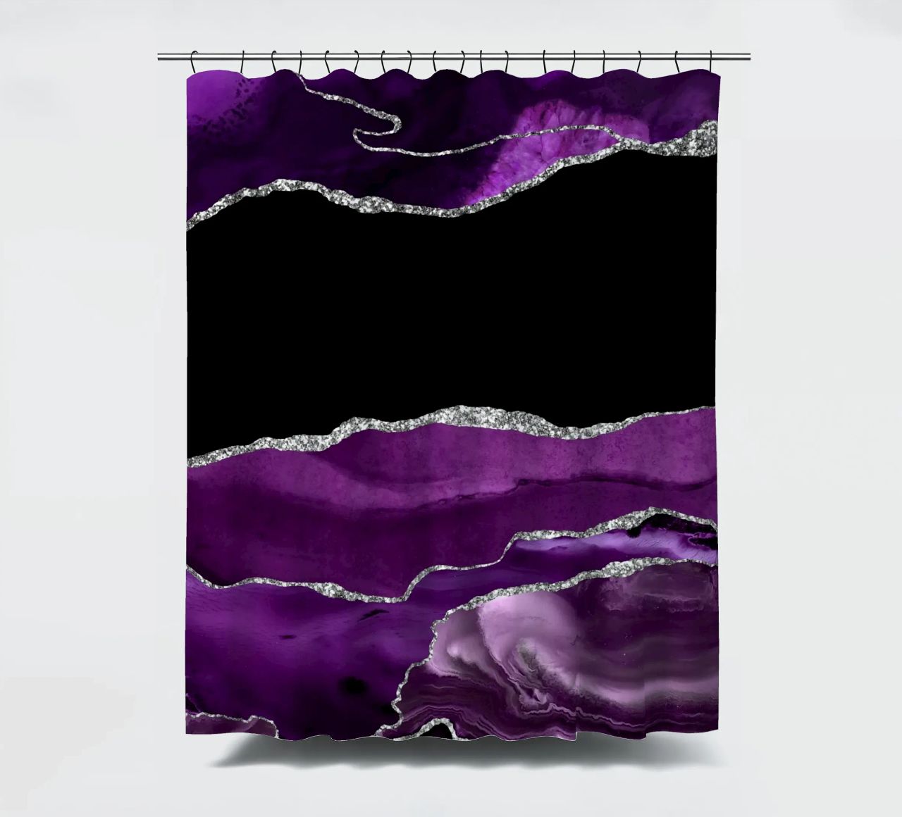 Agata viola e argento Texture 02 tenda da doccia da Gemstone Textures