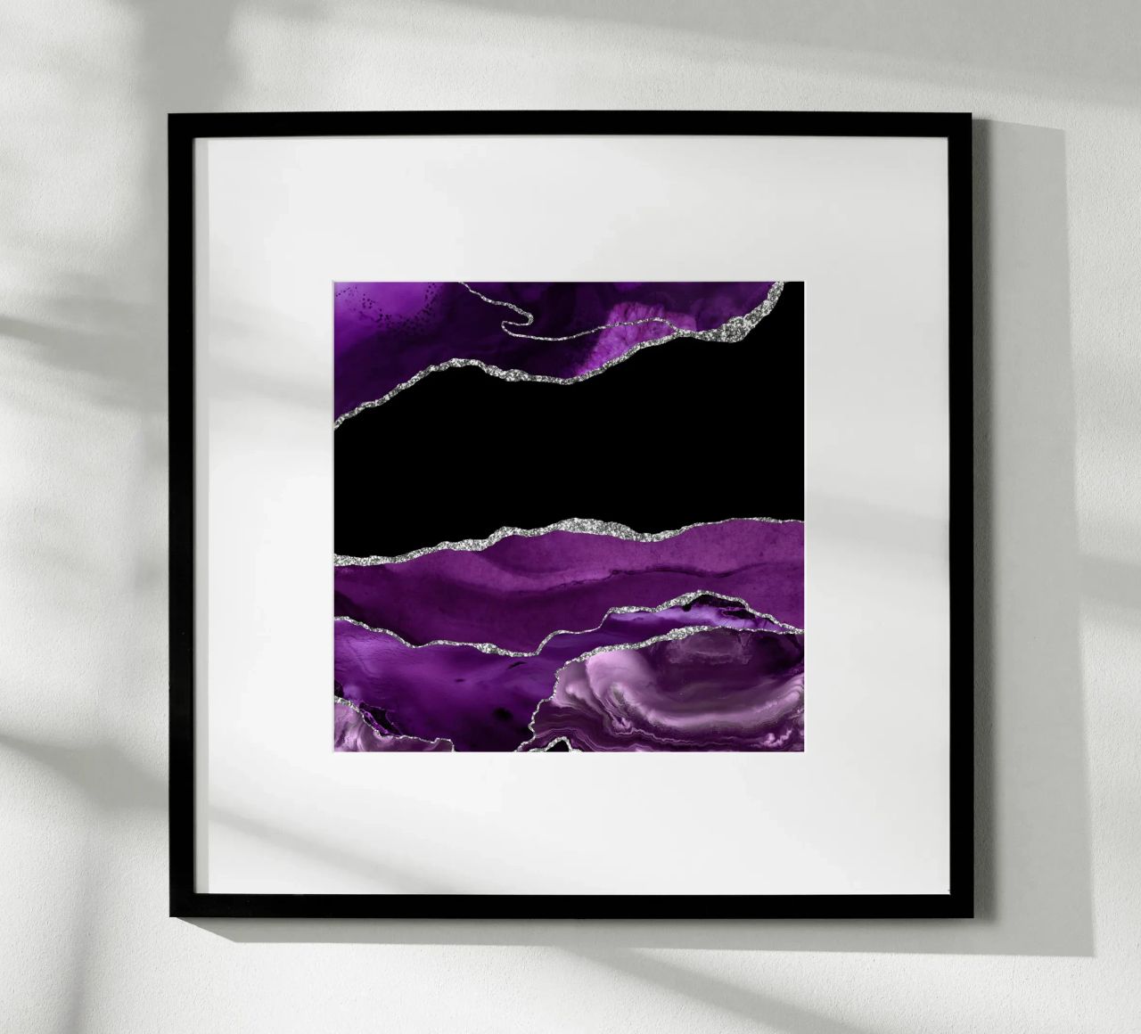 Agata viola e argento Texture 02 poster da Gemstone Textures
