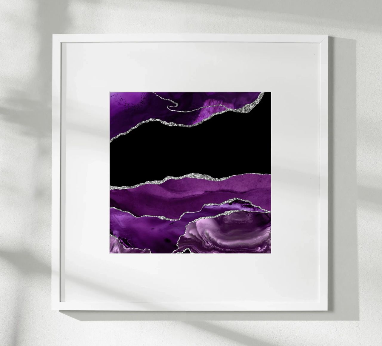 Agata viola e argento Texture 02 poster da Gemstone Textures