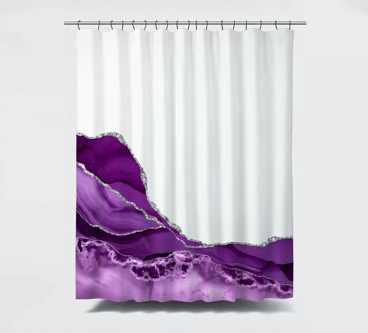 Agata viola e argento Texture 05 tenda da doccia da Gemstone Textures