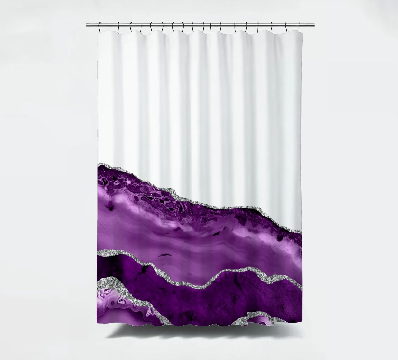 Agata viola e argento Texture 06 tenda da doccia da Gemstone Textures