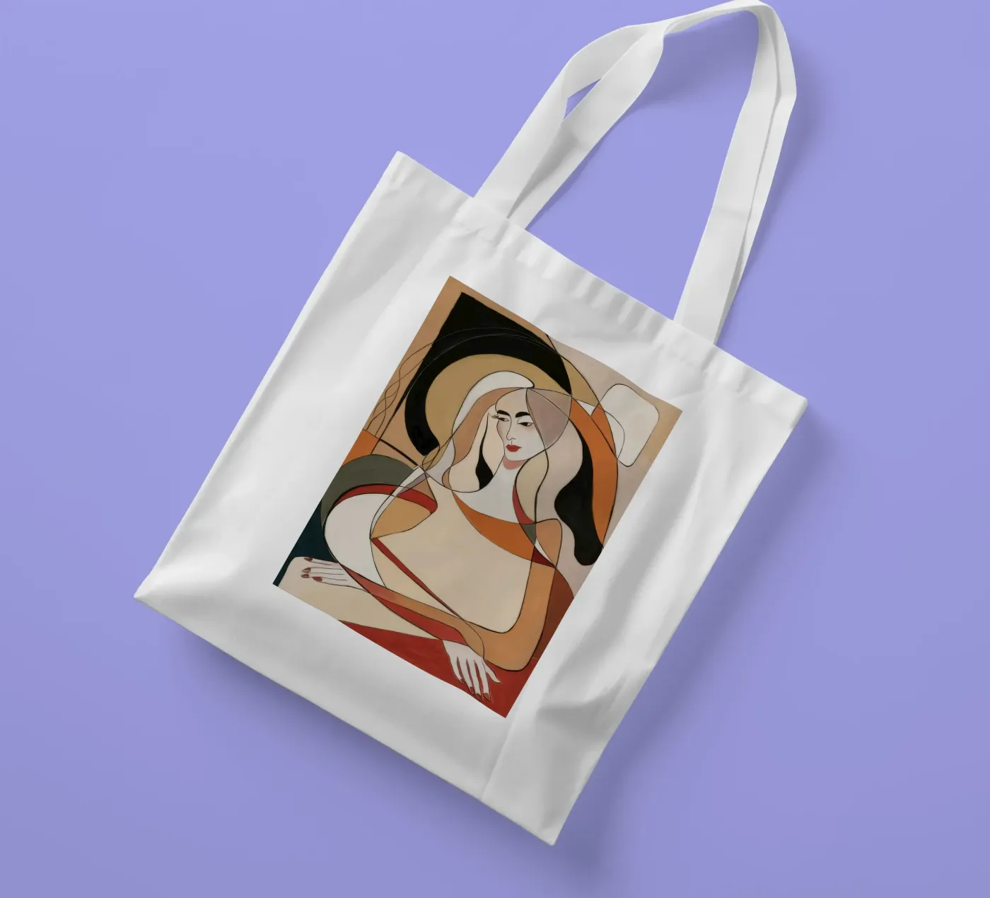 Abstract Reflection tote bag by Crimson Whisper