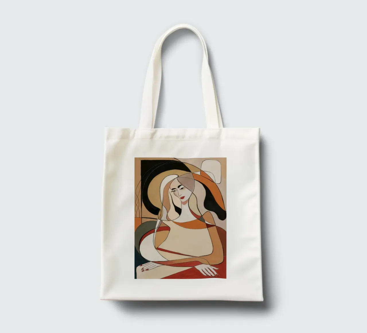 Abstract Reflection tote bag by Crimson Whisper