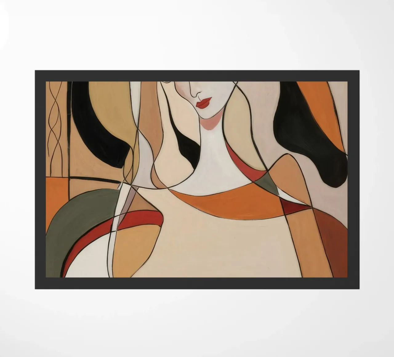 Abstract Reflection doormat by Crimson Whisper