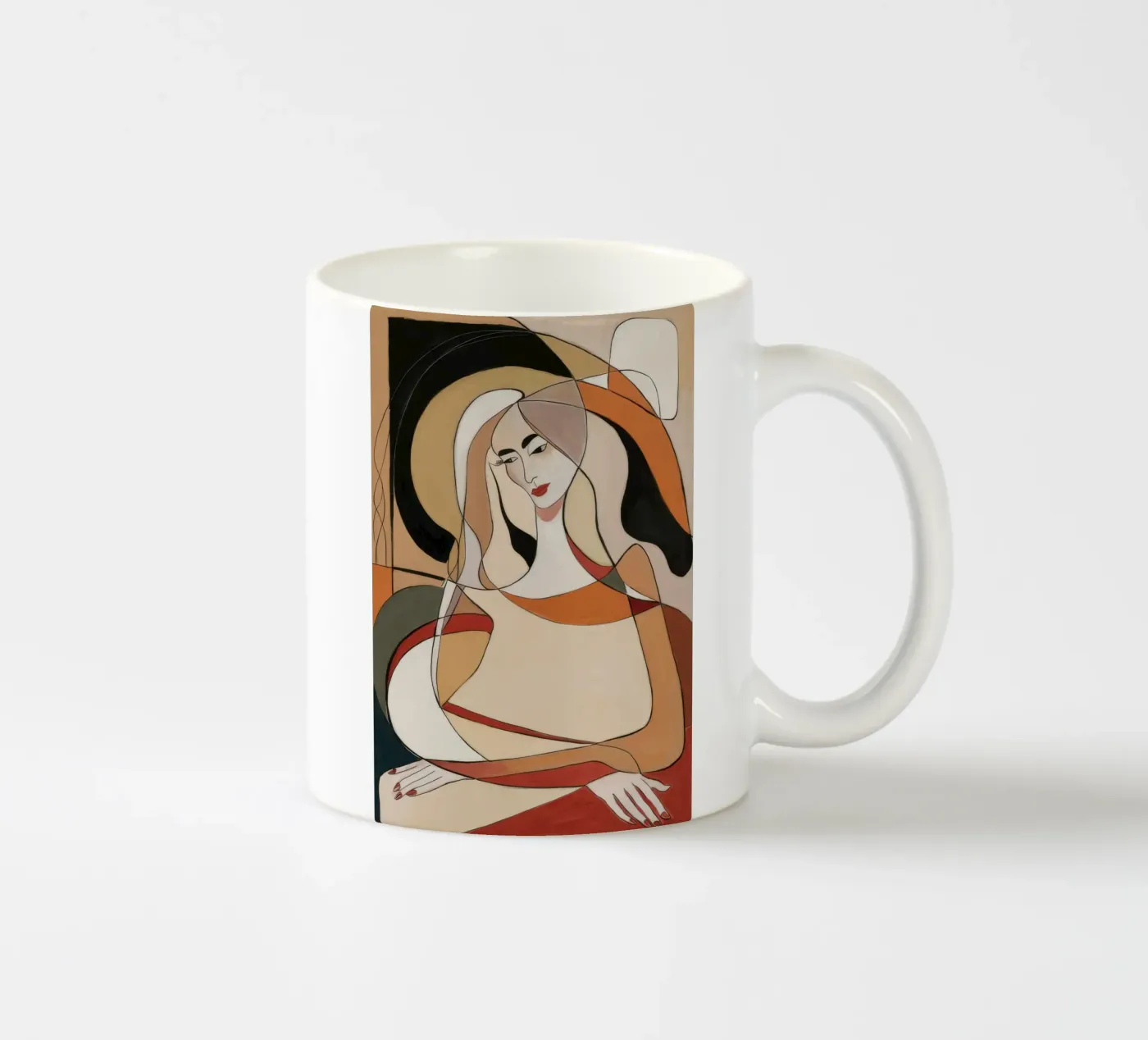 Abstract Reflection ceramic mug by Crimson Whisper