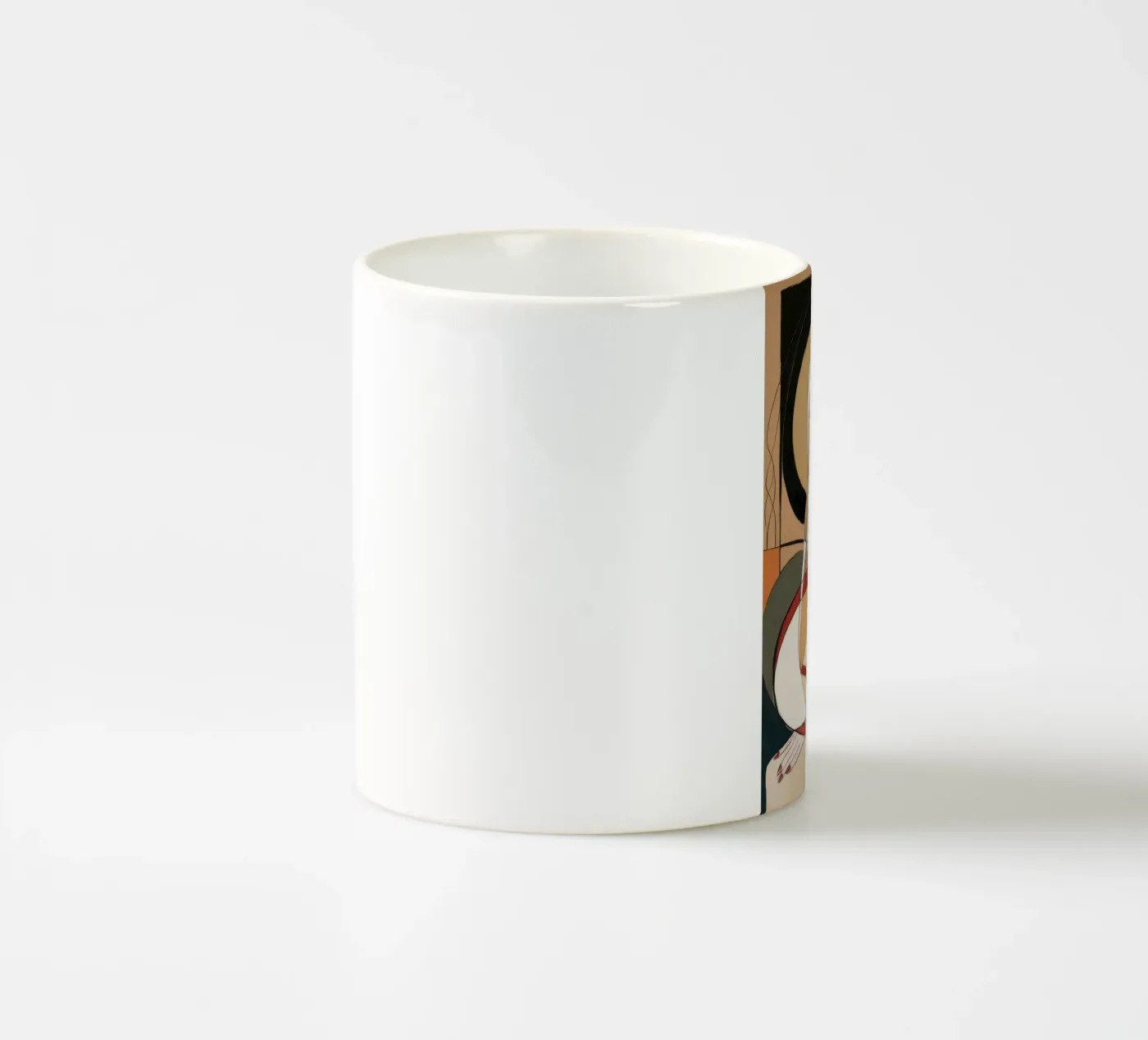 Abstract Reflection ceramic mug by Crimson Whisper