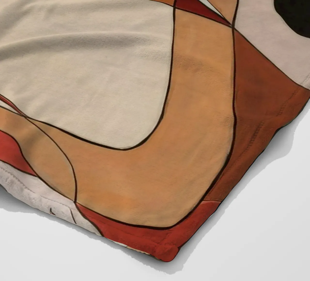 Abstract Reflection fleece blanket by Crimson Whisper