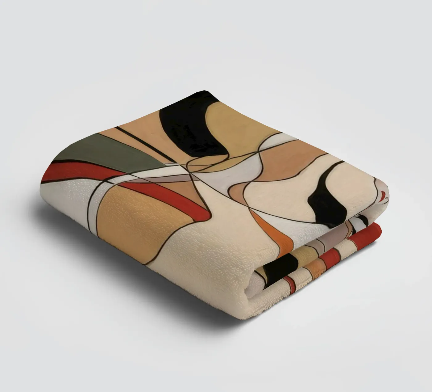 Abstract Reflection towel by Crimson Whisper