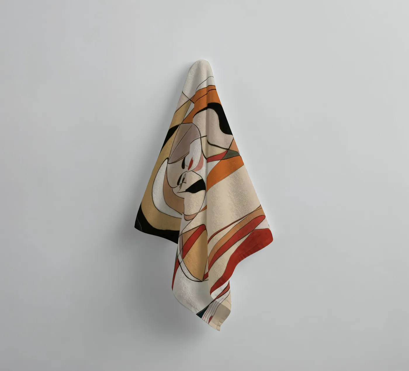 Abstract Reflection towel by Crimson Whisper