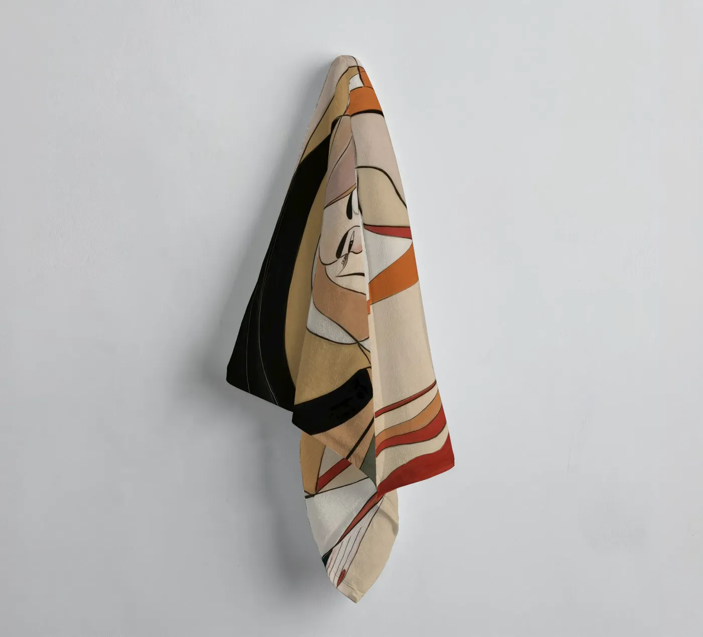 Abstract Reflection towel by Crimson Whisper