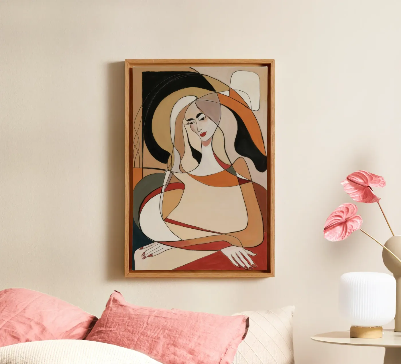 Abstract Reflection canvas by Crimson Whisper