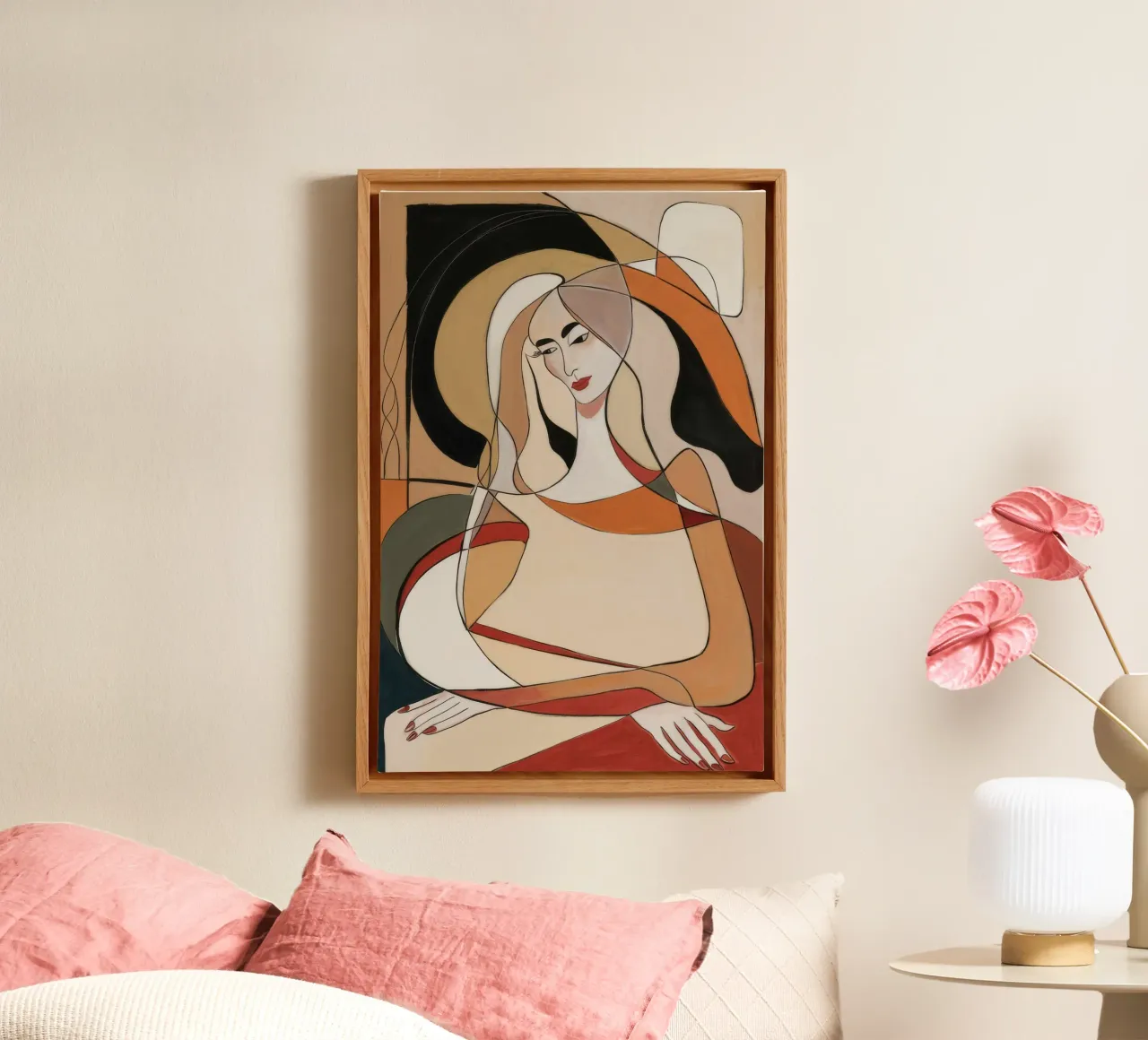 Abstract Reflection canvas by Crimson Whisper