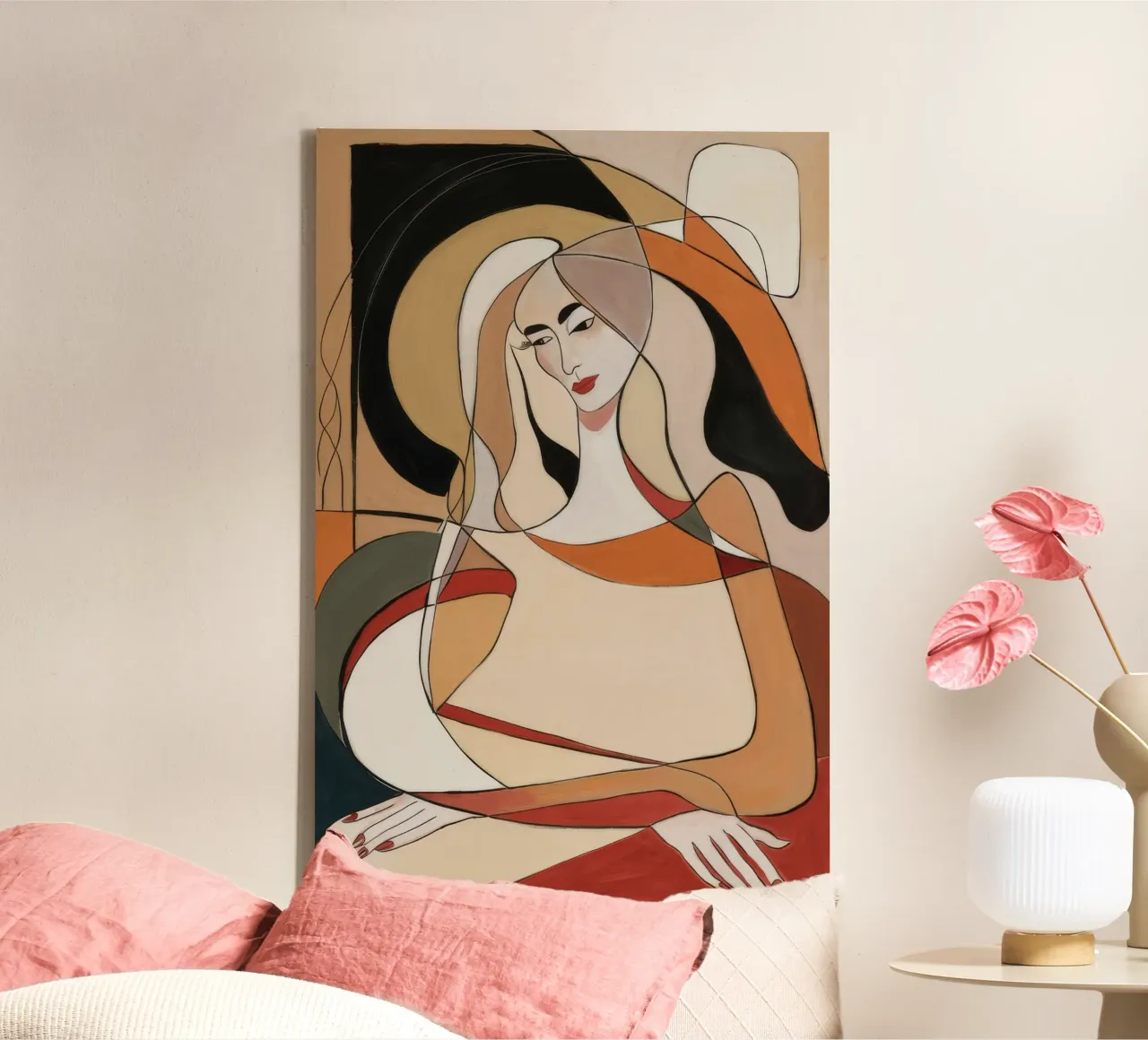 Abstract Reflection canvas by Crimson Whisper