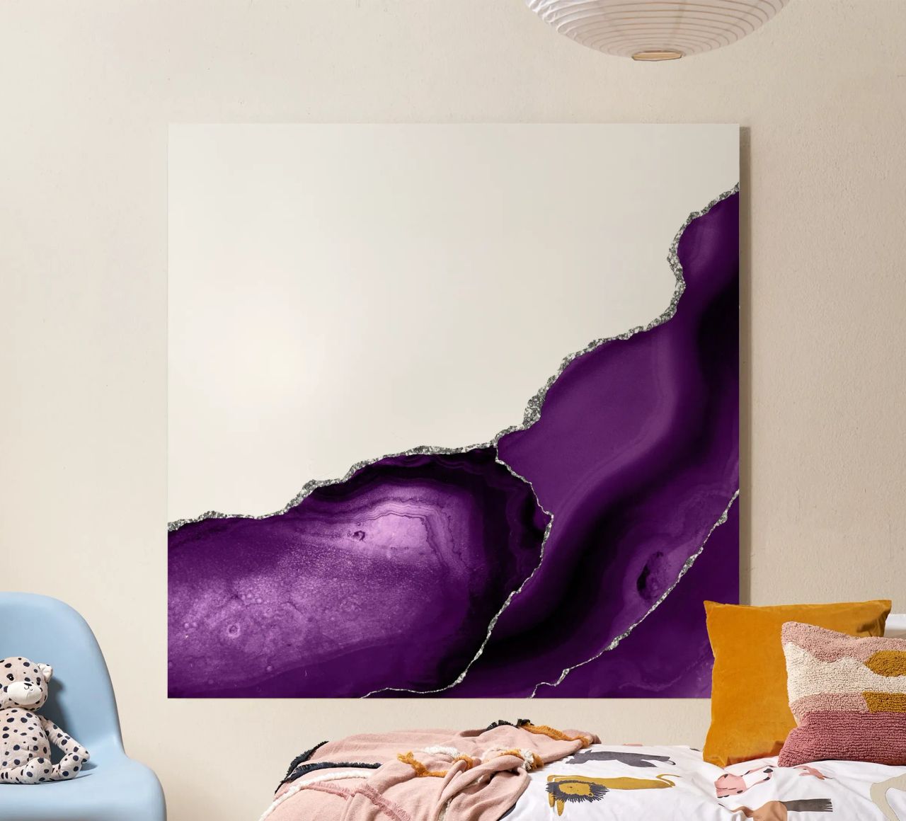 Agata viola e argento Texture 08 plexiglass da Gemstone Textures