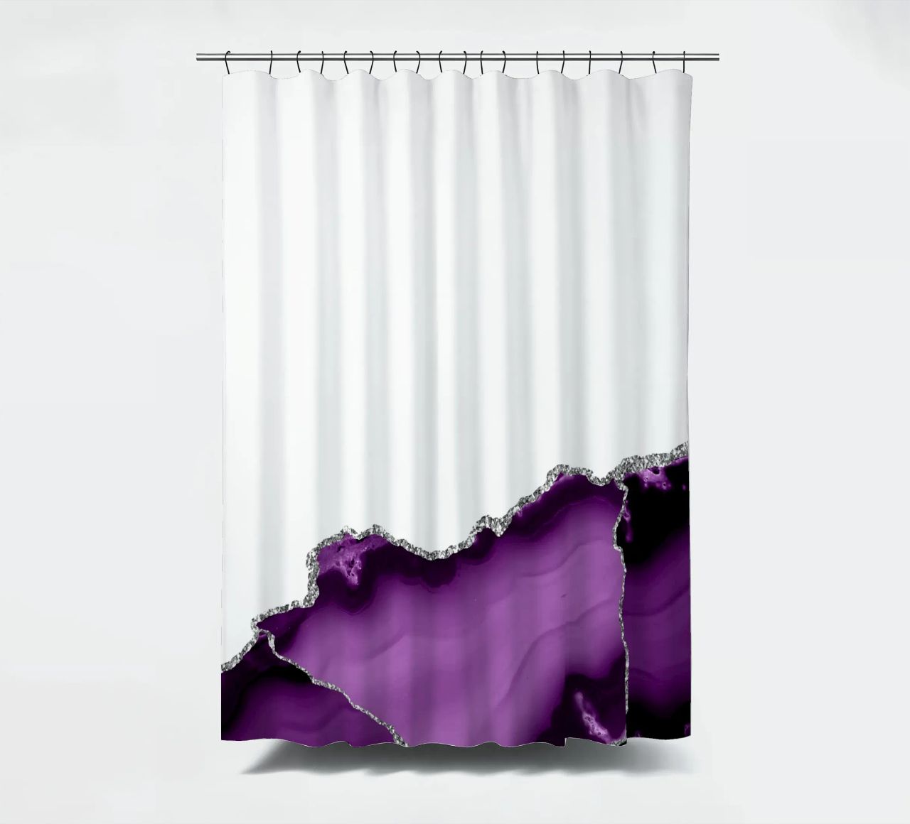 Agata viola e argento Texture 09 tenda da doccia da Gemstone Textures