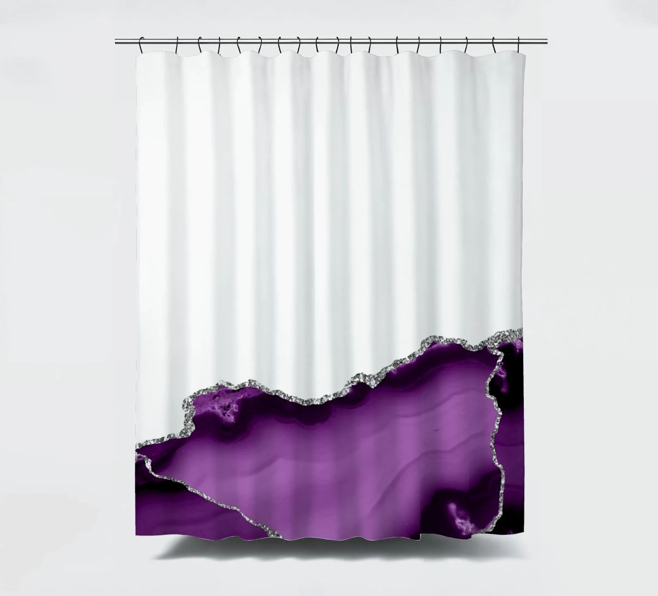 Agata viola e argento Texture 09 tenda da doccia da Gemstone Textures