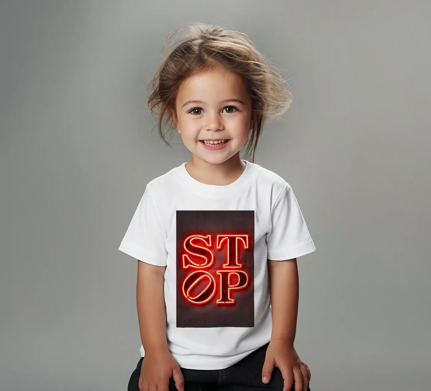 Stop t-shirt bambini da Octavian
