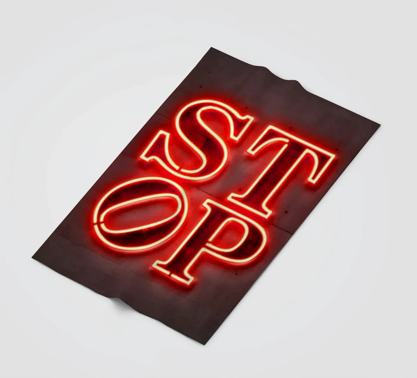 Stop fleece blanket by Octavian