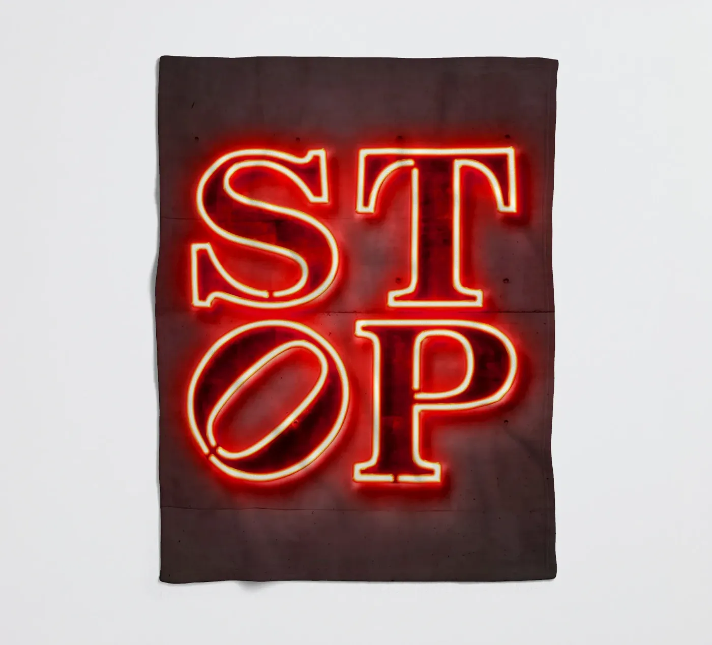 Stop fleece blanket by Octavian