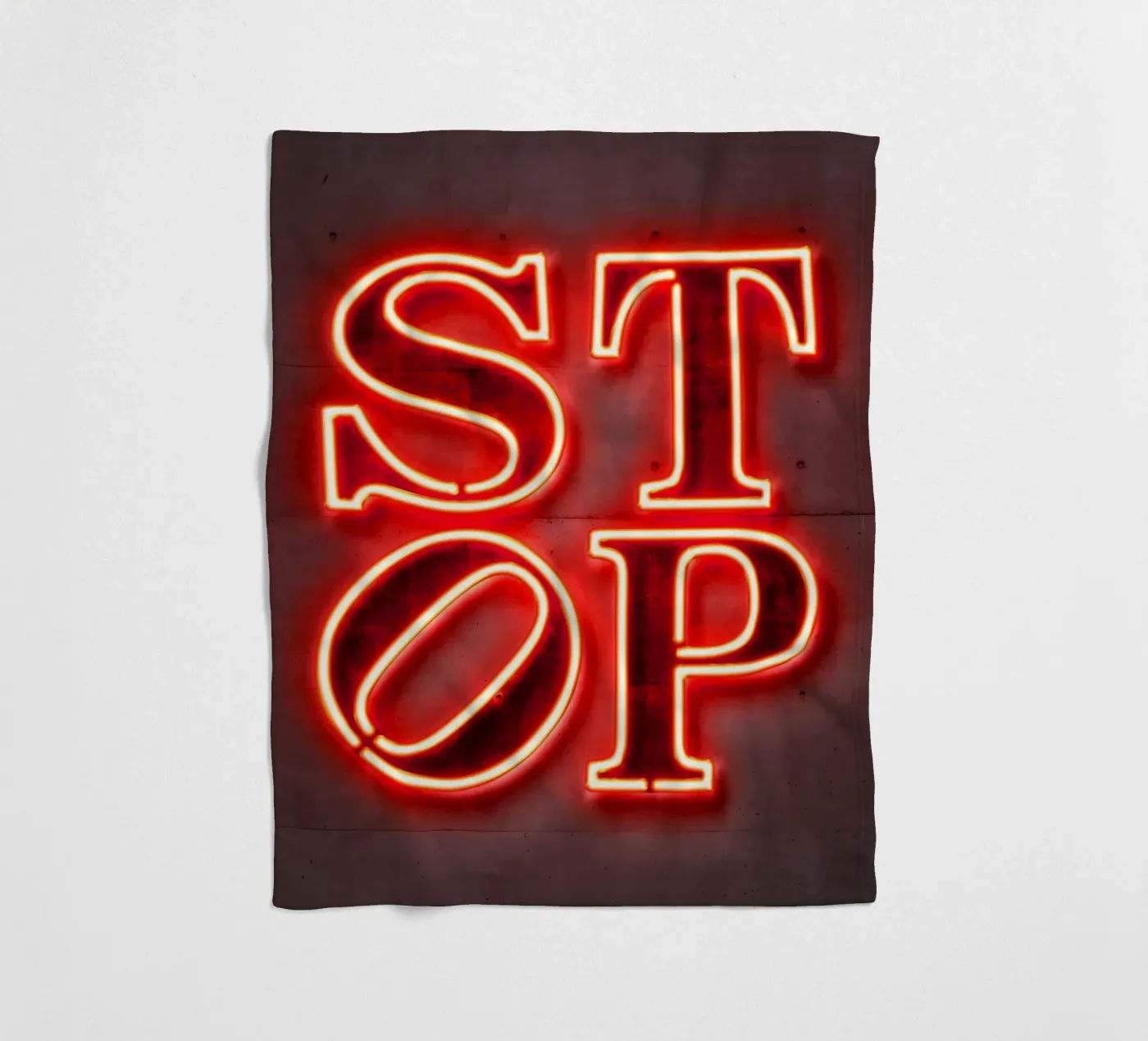 Stop fleece blanket by Octavian