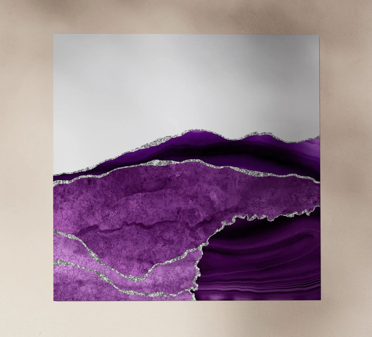 Agata viola e argento Texture 10 pellicola backlit da Gemstone Textures