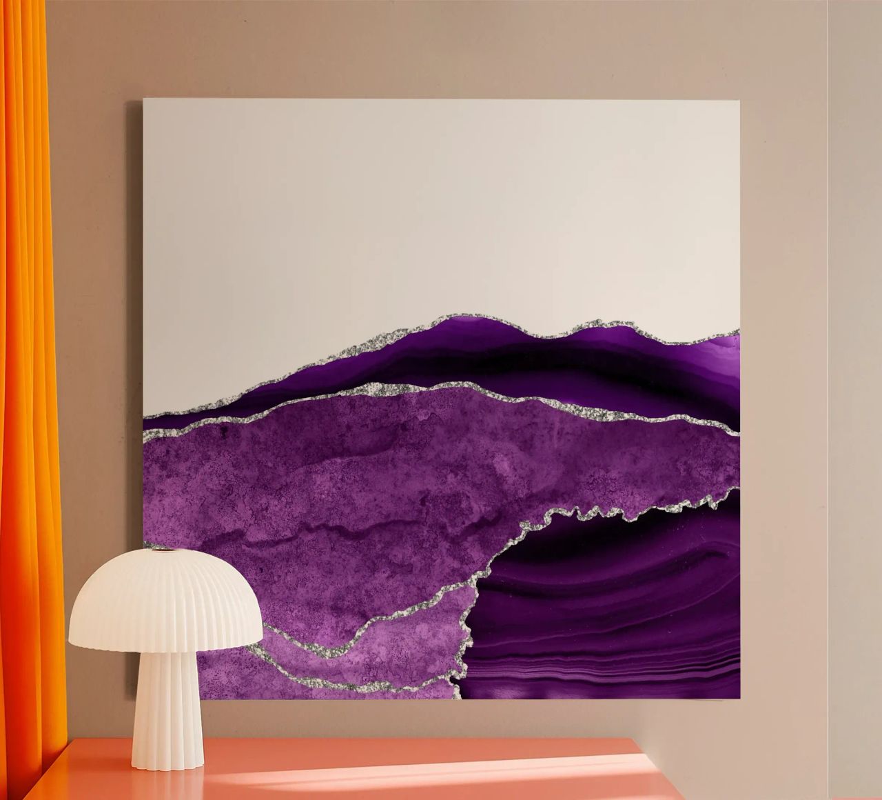 Agata viola e argento Texture 10 tela da Gemstone Textures
