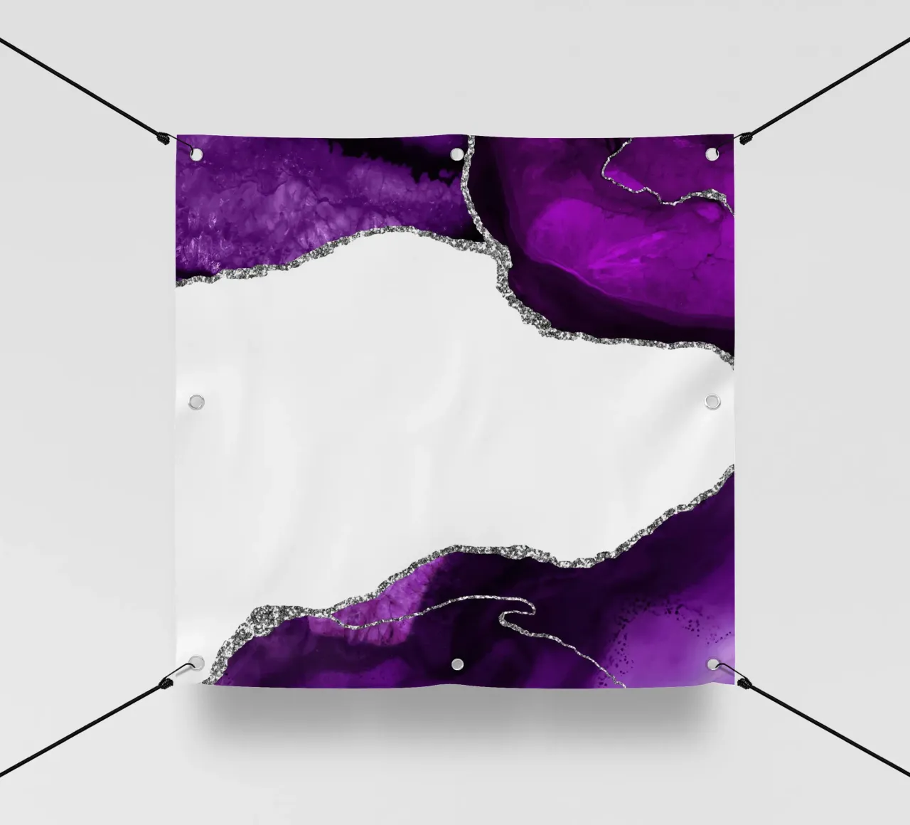 Texture de l'Agate violette et argentée 11 bâche pvc de Gemstone Textures
