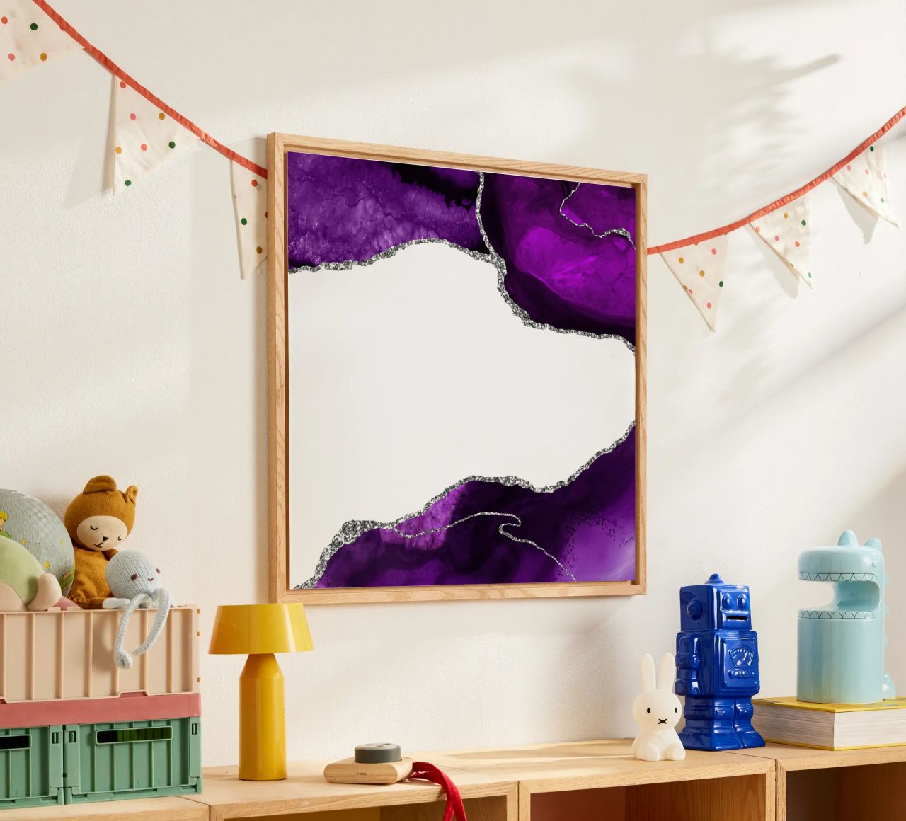 Agata viola e argento Texture 11 plexiglass da Gemstone Textures