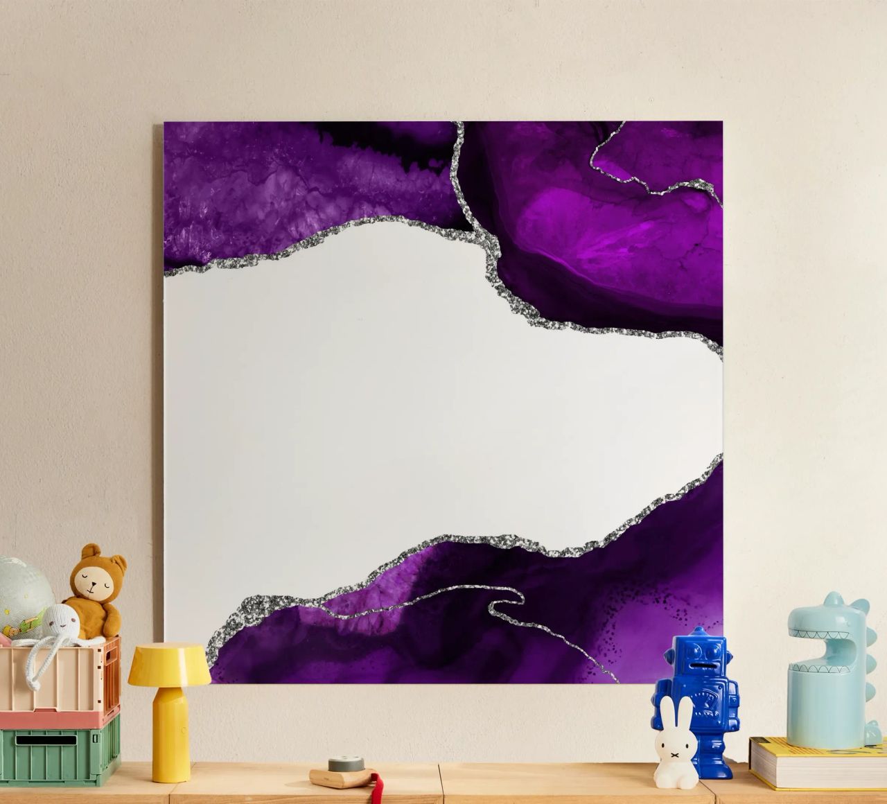 Agata viola e argento Texture 11 plexiglass da Gemstone Textures