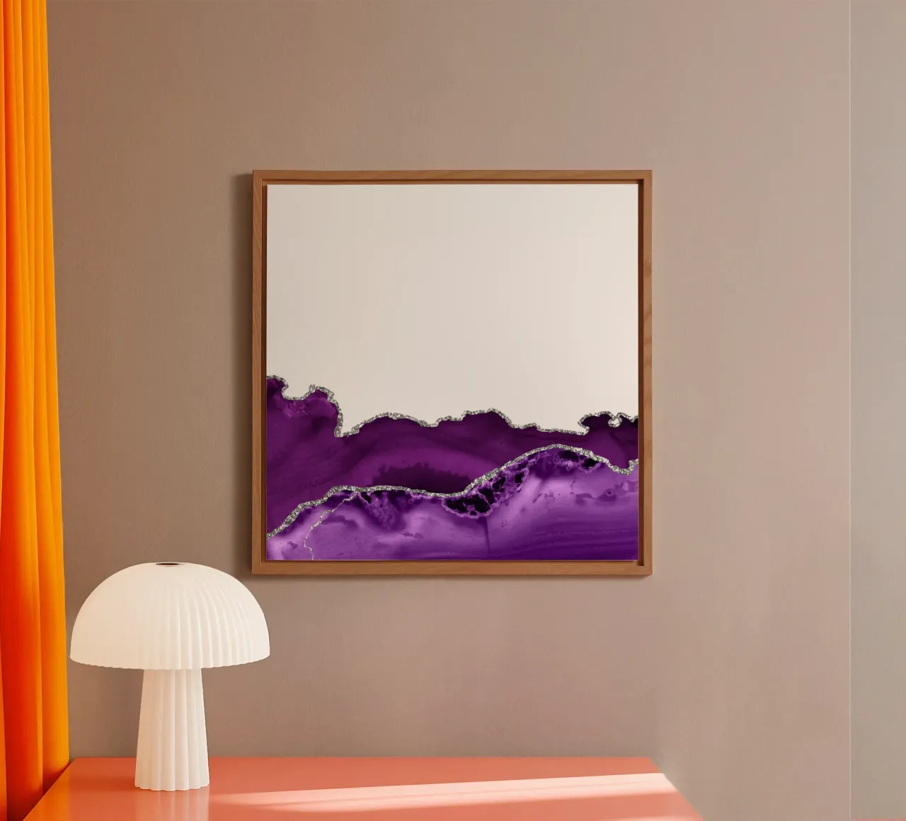 Agata viola e argento Texture 12 pannello forex da Gemstone Textures