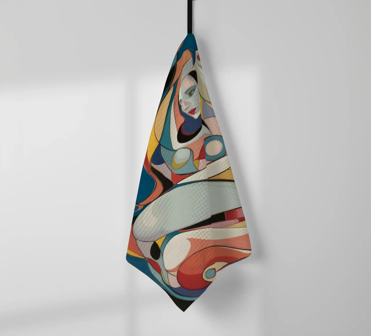 Sinfonia astratta di colori canovaccio da cucina da Crimson Whisper