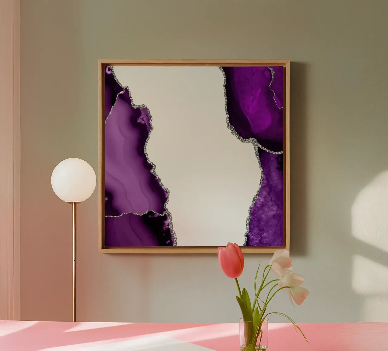 Agata viola e argento Texture 15 tela da Gemstone Textures